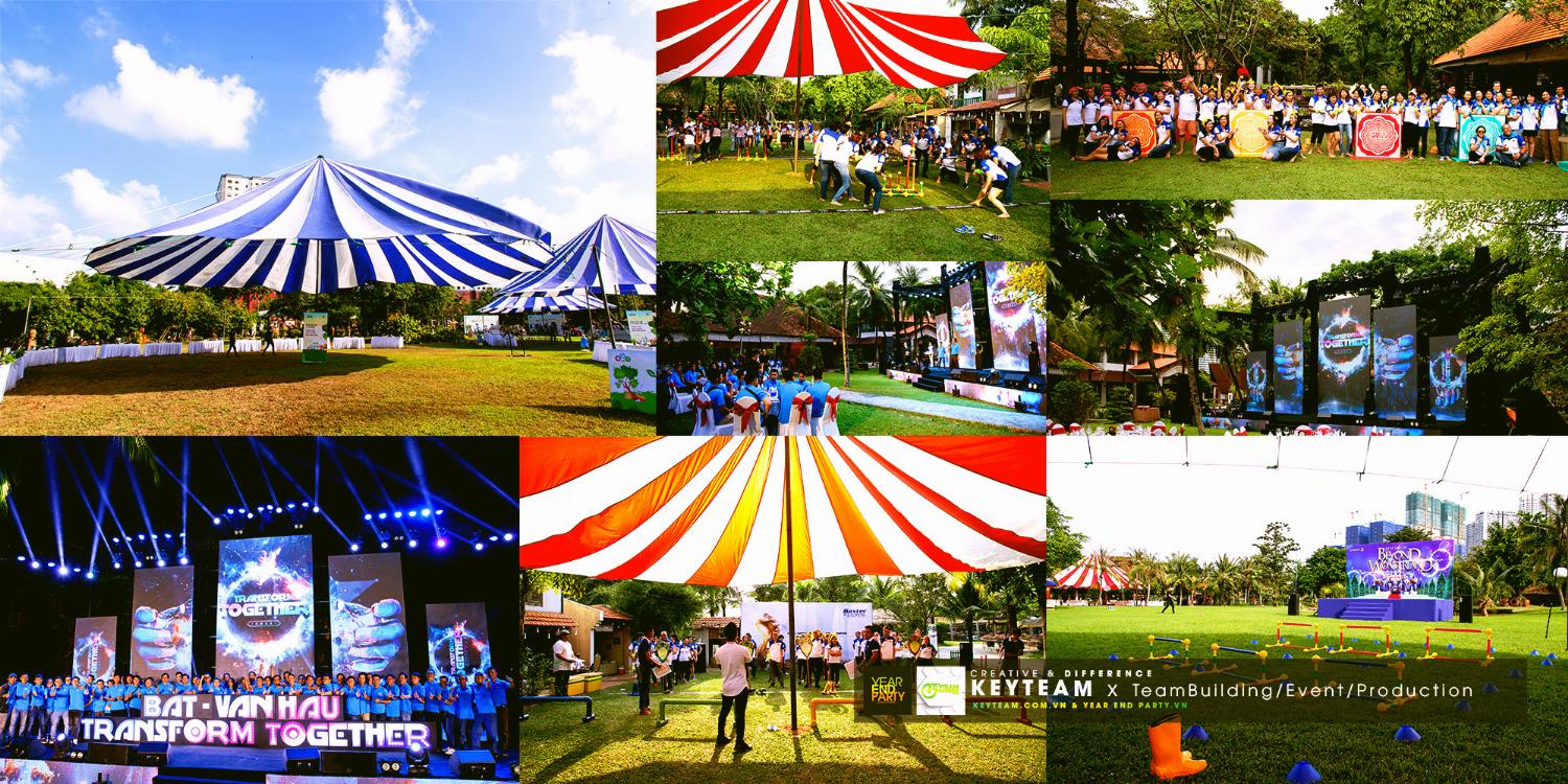 to chuc team building tại kdl van thanh