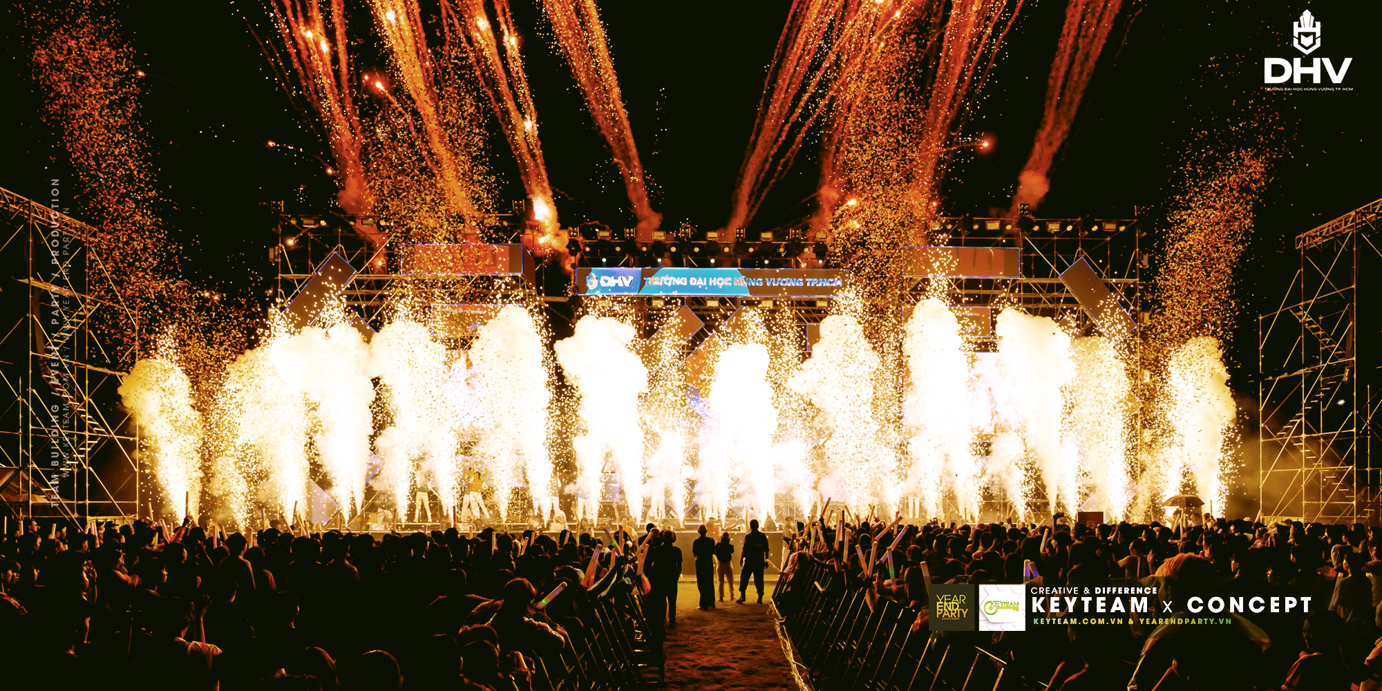 hiệu ứng s&acirc;n khấu trong team building & gala dinner