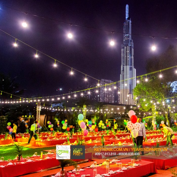 TOP ĐỊA ĐIỂM TỔ CHỨC TIỆC NGOÀI TRỜI, YEAR END PARTY ẤN TƯỢNG